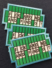 3 pc. F uck Around and Find Out Embroidered Patch 2.25x3.75