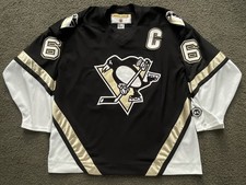 VINTAGE KOHO Pittsburgh Penguins Mario Lemieux Jersey XL Black 2000 CAPTAIN ‘C’