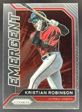 2021 Panini Baseball Prizm Kristian Robinson Emergent #EM12 Arizona Diamondbacks