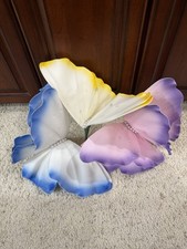 Large Foam Colorful Butterfly Decoration Set of 3 Preowned