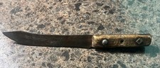 Vintage Large Kitchen Knife "Hammer Forged Made in the USA", 8" Blade, 12.5"