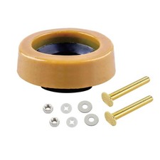 Extra Thick Toilet Wax Ring Kit with Flange and Bolts, Fits 3-inch or 4-inch ...