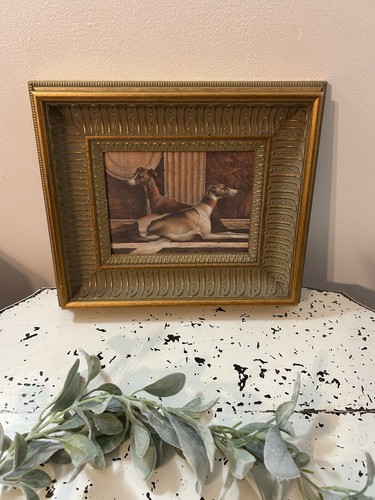 Greyhound Fresco by Elaine Vollerhbst Painting Framed Art Print