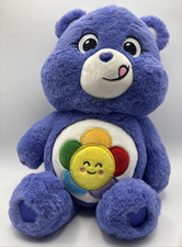 Care Bears Togetherness Bear Plush 14 Purple Rainbow Flower Belly 2021