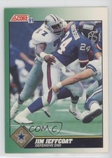 1991 Score Jim Jeffcoat #277 0b3