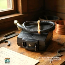 ARVIN Vtg Cable TV A/B Switch Selector 75 OHM Coaxial Model 600B Lancaster OH