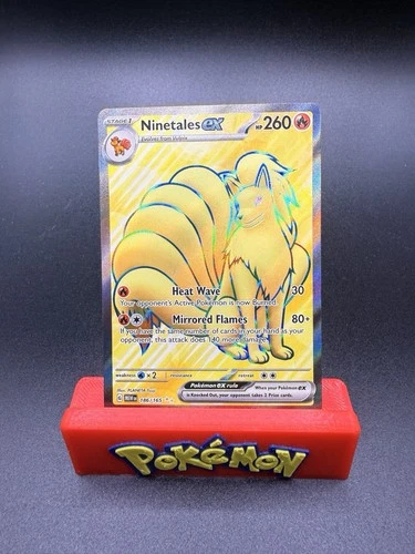 Ninetales ex 186/165 Pokemon TCG SV: Scarlet & Violet 151 NM