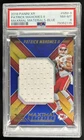 2018 Panini XR Patrick Mahomes II Maximal Jersey Blue #/35 Chiefs PSA 8
