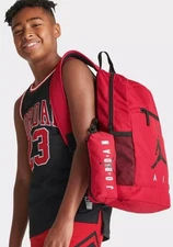 Jordan Air Jumpman Pencil Case Backpack (17L) - University Red/Black