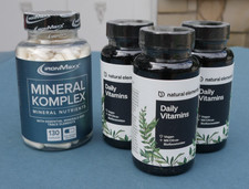 3 Vitamine Giornaliere + 1 Complesso Minerale | Elementi Naturali | Iron Maxx | IMBALLO ORIGINALE/NUOVO