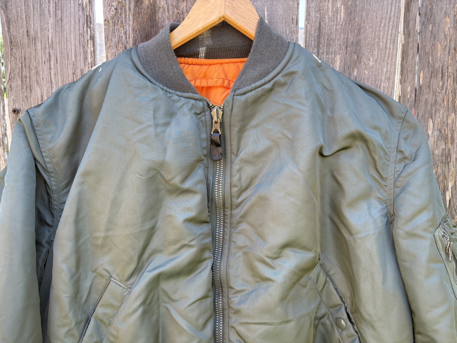 Rare VTG 1964 Alpha Industries MA-1 Bomber Jacket XL USAF image 2