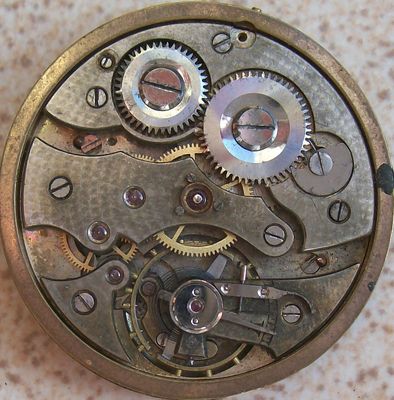 Chronometre Cortebert Pocket  Watch movement & dial 45 mm in diameter stem to 3