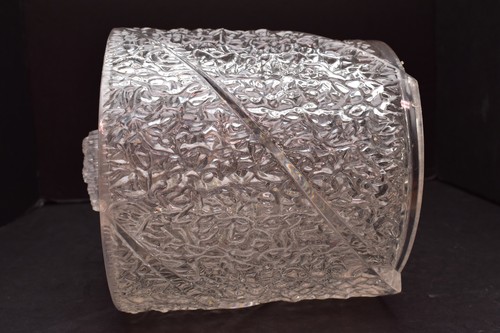 Vintage Eiskübel Plexiglas klar strukturiert Acryl Mid Century Modern Barware - Bild 9 von 12