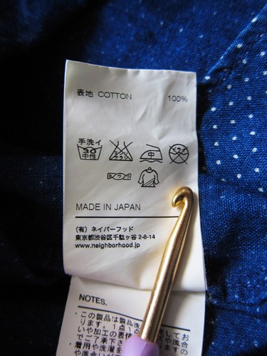 NEIGHBOURHOOD Men's Blue Cotton Dot Shirt (SMALL) Made in Japan - Picture 16 of 17