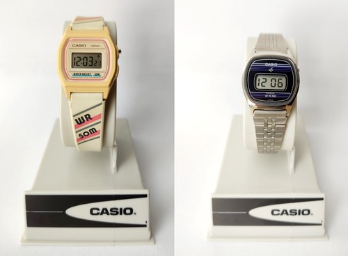 2 Vintage Women's CASIO watches - LW-302 (1982) & LW-14 (1989) from Japan