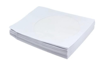 100 Papierhüllen CD/DVD/BD Papier Box Leerhüllen Case für Rohlinge m. Fenster