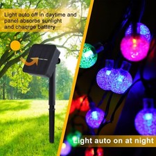 LUCI LED BOLLA LUCE SOLARE 60 LED 8 FUNZIONI ILLUMINAZIONE 11 METRI LINQ QP11M60