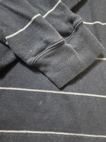 Mens Gap Black And Brown Striped 3/4 Zip Up Top. Size Large - Picture 4 of 12