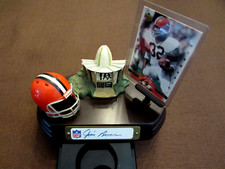JIM BROWN CLEVELAND BROWNS SIGNED AUTO VTG CANTON FOOTBALL HOF DISPLAY BEAUTY