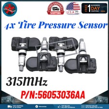 4PCS TPMS Tire Pressure Sensor For Dodge Jeep Chrysler 315MHz 56053036AA