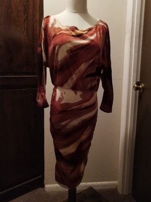 alice and olivia ruched dress