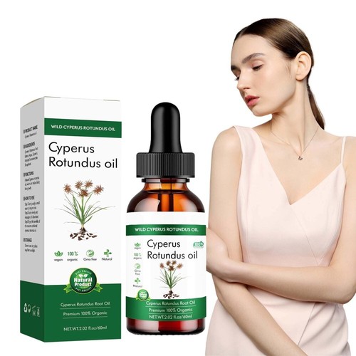 1/2X Cyperus Rotundus Oil - 100% Cyprus Oil Natural Nut Grass Oil All Skin Types - Picture 2 of 14