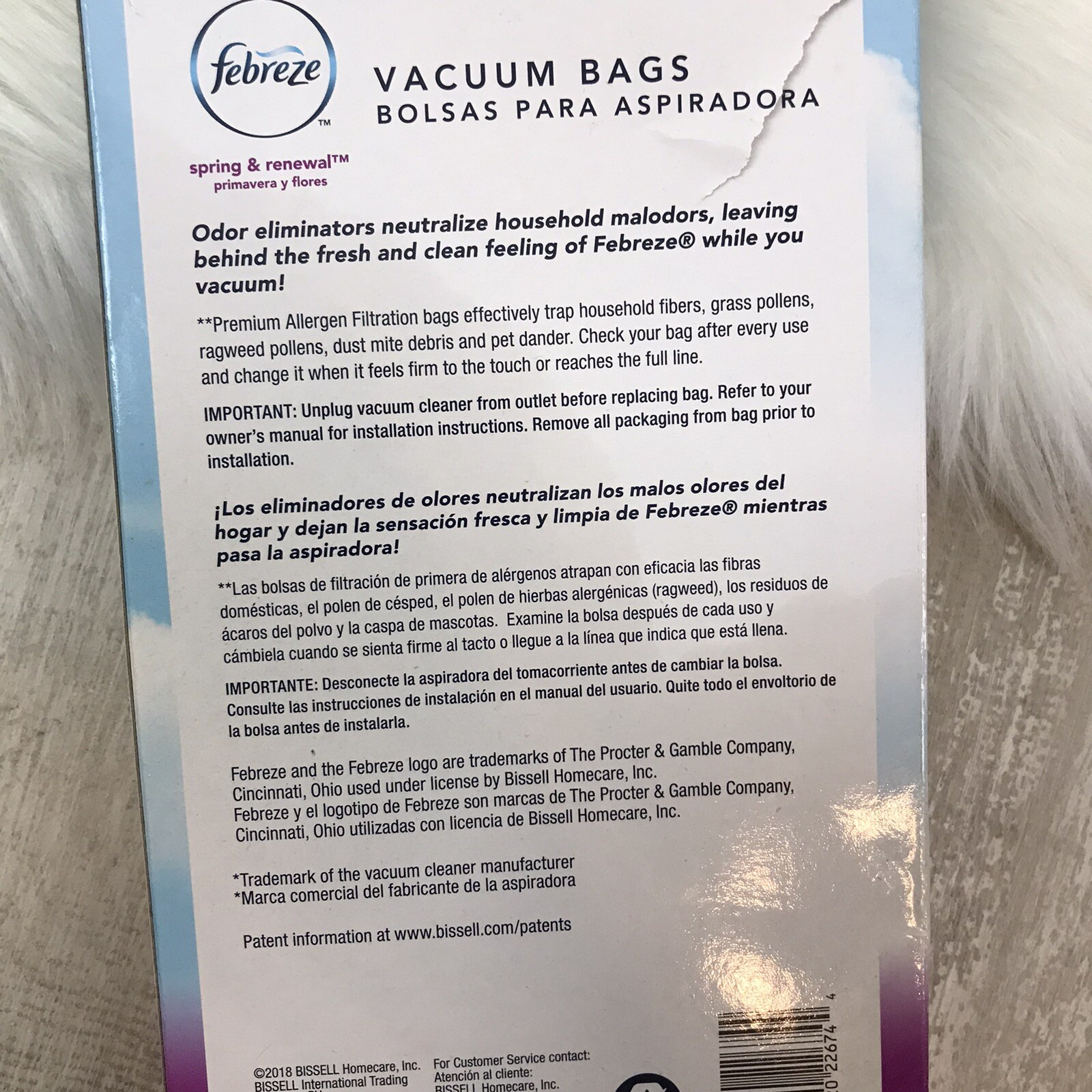 Dirt DevilU3 PkFebreze Spring & Renewal Vacuum BagsPremium Allergen