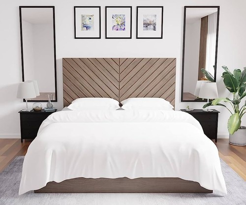 4 Piece Super Soft Anti Allergy Duvet Cover, Fitted Sheet & Pillowcase Set White - Picture 6 of 8