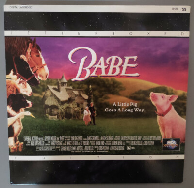 Babe - A little pig goes a long Way Englischer Originalton Laserdisc Sammlung