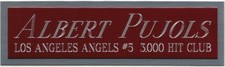 ALBERT PUJOLS ANGELS NAMEPLATE FOR AUTOGRAPHED SIGNED BASEBALL-BAT-JERSEY-PHOTO