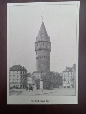 Frankfurt am Main, Bockenheimer Warte, clipping, Abbildung, 1908