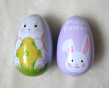 SEE'S CANDIES Lot of 2 Happy Easter Lollipop Covers Bunny Egg Spring Pastel NEW