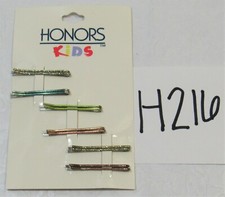 Girl's Hair Bobby Pins Clips Glitter 12 pcs New Vintage