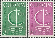 Belgium #Mi1446-Mi1447 MNH 1966 Europa CEPT [675-676]