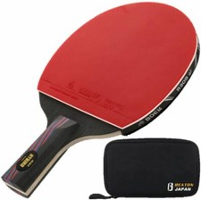 BEATON JAPAN Table Tennis Racket Shake hand (rubber pasted) with Case
