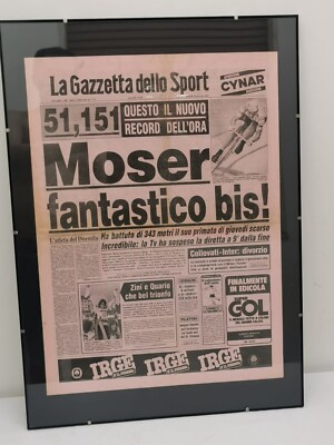 4 N L'EQUIPE Journal - GAZZETTA DELLO SPORT 1984 CYCLISME - RECORD MOSER ITALIE. EUR 24,90 - FR