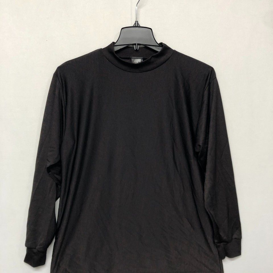 Vintage Ace Sportswear Men Long Sleeve Mock Top Shirt Size XL XLarge