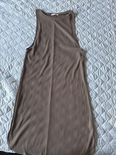 Better Be Size L Juniors Dress Bodycon Knit Sweater Ribbed Sleeveless Scoop Neck
