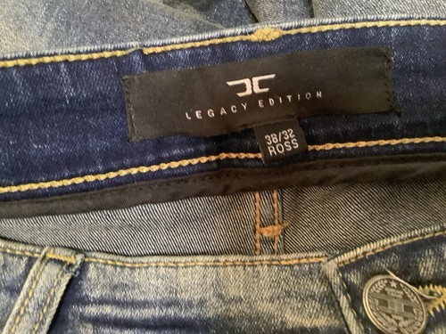 2 Pair Jordan Craig Men’s Distressed/ Ripped 38X33 Ross Jeans Preowned - Picture 7 of 14