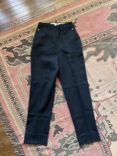 H Bar C Side Zip Pants Gray Western Women s Small 24 Ranch Wear Wool