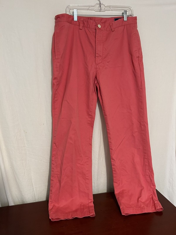 Vineyard Vines Relaxed Club Pant Chinos Salmon Tag Size - 35x30