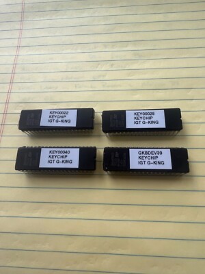 IGT GAME KING I-GAME CLEAR KEY SET 4 chips