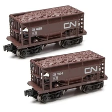 O Gauge 2-Piece Ore Cars -CANADIAN NATIONAL - New Item - Never Ran - Free Ship