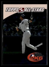 2006 Topps 2K Sports Insert #9 Alex Rodriguez New York Yankees