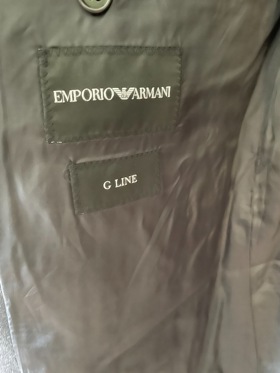 EMPORIO ARMANI SUIT JACKET MENS SIZE (56) US 40 DARK GRAY