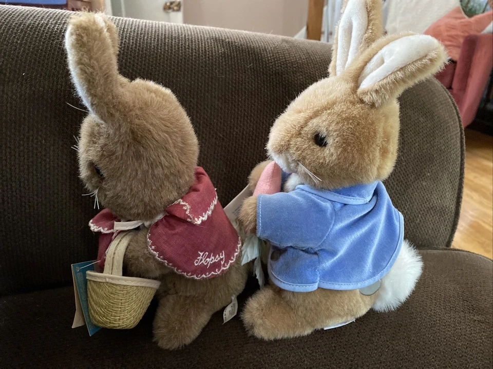 Peluche de colección EDEN Beatrix Potter Peter Cottontail/Flopsy Rabbit usado en excelente estado 13" Foto 2 de 4