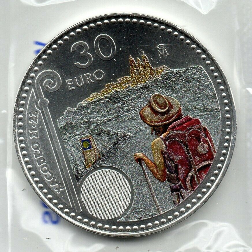 España 30€ 2021 (Peregrino Camino de Santiago) Blíster sin Circular Ref. M1549