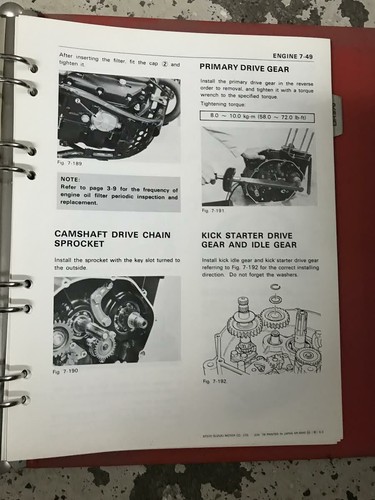 1981 1982 1983 1984 Suzuki SP370 DR370 Servicio Reparar Tienda Taller Manual OEM - Imagen 6 de 8