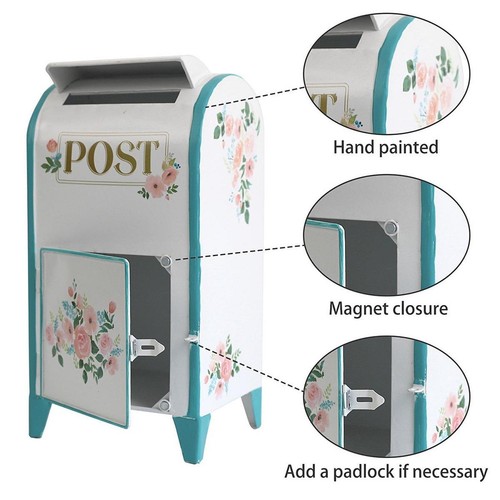 Standing Mailbox Parcel Drop Box Post Newspaper Magazines Box Package Delivery - Picture 5 of 7
