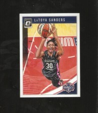 latoya sanders 2019 panini wnba optic,north carolina,washington mystics #48